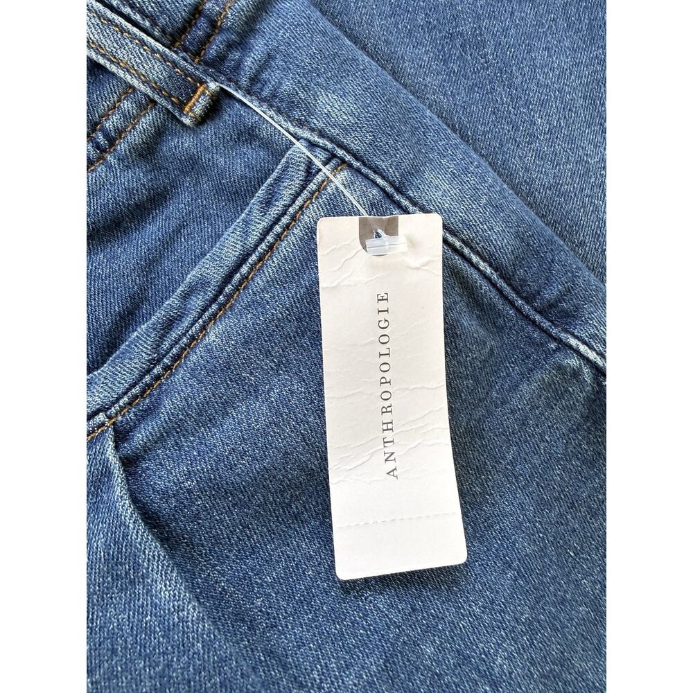 NWT Anthropologie Pilcro Pleated Palazzo Wide Leg Jeans Size 32 - Picture 6 of 10
